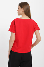 JULIANNA2 Basic-T-Shirt aus Baumwolle mit Bündchen an den Ärmeln Garne 3040147 Foto №7