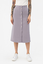 RUTH skirt with front closure, A-line, gray Garne 3042147 photo №1