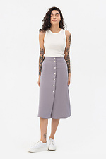 RUTH skirt with front closure, A-line, gray Garne 3042147 photo №2