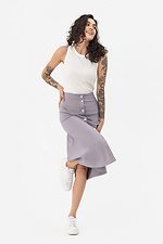 RUTH skirt with front closure, A-line, gray Garne 3042147 photo №4