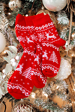 Family set of Christmas socks with deer (3 pairs) M-SOCKS 2040148 photo №3