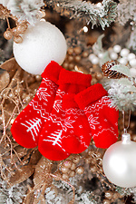 Family set of Christmas socks with deer (3 pairs) M-SOCKS 2040148 photo №4