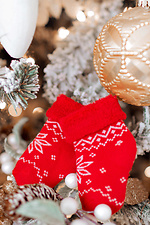 Family set of Christmas socks with deer (3 pairs) M-SOCKS 2040148 photo №5