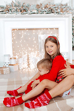 Rodzinny zestaw skarpetek świątecznych z jelonkiem (3 pary) M-SOCKS 2040148 zdjęcie №7
