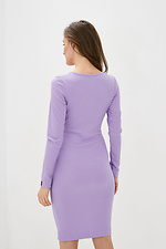 Облегающее трикотажное платье VANDA сиреневого цвета с имитацией запаха Garne 3038148 фото №3