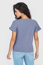 JULIANNA2 Basic-T-Shirt aus Baumwolle mit Bündchen an den Ärmeln Garne 3040148 Foto №3