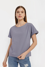 JULIANNA2 Basic-T-Shirt aus Baumwolle mit Bündchen an den Ärmeln Garne 3040148 Foto №5