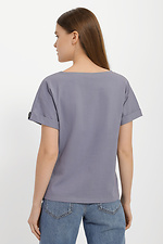 JULIANNA2 Basic-T-Shirt aus Baumwolle mit Bündchen an den Ärmeln Garne 3040148 Foto №7