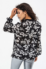 Шифонова блуза VICKY в квітковий принт чорного кольору Garne 3041148 фото №2