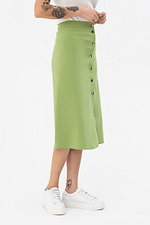 Юбка RUTH с застежкой спереди зеленого цвета Garne 3042148 фото №5