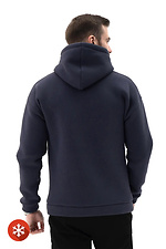 Men's Warm Plus Size Hoodie Basic Big 3 Ash Blue Teamv 8034148 photo №3