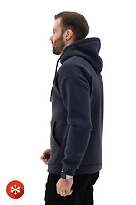 Men's Warm Plus Size Hoodie Basic Big 3 Ash Blue Teamv 8034148 photo №4