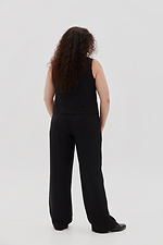 Black straight trousers Garne 3041149 photo №10