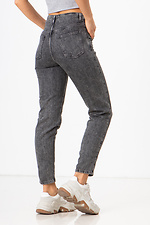 Graue Slouchy-Jeans mit hoher Taille  4009149 Foto №6