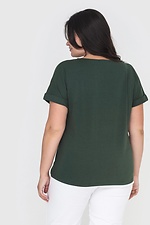 JULIANNA2 Basic-T-Shirt aus Baumwolle mit Bündchen an den Ärmeln Garne 3040150 Foto №4