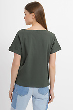 JULIANNA2 Basic-T-Shirt aus Baumwolle mit Bündchen an den Ärmeln Garne 3040150 Foto №8