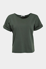 JULIANNA2 Basic-T-Shirt aus Baumwolle mit Bündchen an den Ärmeln Garne 3040150 Foto №10