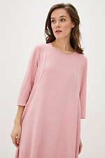 Розовое платье трапеция BRIANA с половинчатыми рукавами Garne 3038151 фото №2