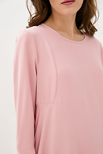 Розовое платье трапеция BRIANA с половинчатыми рукавами Garne 3038151 фото №5