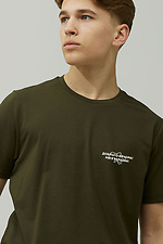 Herren-T-Shirt aus Baumwolle mit patriotischem Aufdruck GEN 9000151 Foto №1
