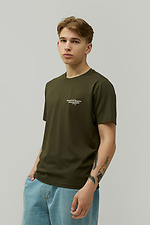 Чоловіча бавовняна футболка з патріотичним принтом GEN 9000151 фото №2