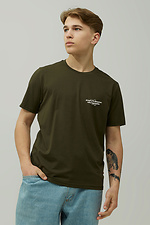 Чоловіча бавовняна футболка з патріотичним принтом GEN 9000151 фото №4