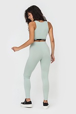 Sports set with top and mint leggings Garne 3041152 photo №3
