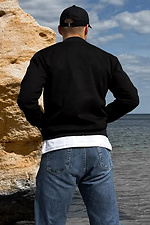 Men's black suede bomber jacket for autumn Reload 8031152 photo №6