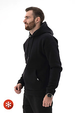 Men's Warm Plus Size Hoodie Basic Big 3 Black Teamv 8034155 photo №3