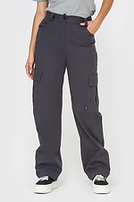 Штаны-карго с накладными карманами серого цвета Garne 3041156 фото №1