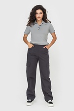 Gray cargo pants with patch pockets Garne 3041156 photo №2