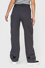 Штаны-карго с накладными карманами серого цвета Garne 3041156 фото №5