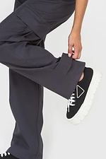 Штаны-карго с накладными карманами серого цвета Garne 3041156 фото №6