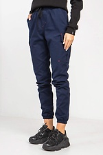 Jeansowe spodnie cargo z wysokim stanem CODE PREMIUM z mankietami i kieszeniami GEN 8000156 zdjęcie №5