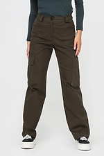 Khaki cargo pants with patch pockets Garne 3041157 photo №1