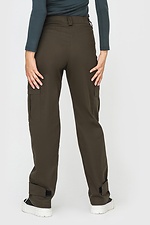 Khaki cargo pants with patch pockets Garne 3041157 photo №4