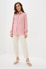Классическая розовая рубашка KAELI на пуговицах с длинными рукавами Garne 3038158 фото №2
