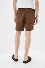 Knielange gerade Baumwollshorts mit Kordelzug GEN 8000158 Foto №4