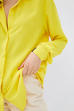 Классическая желтая рубашка KAELI на пуговицах с длинными рукавами Garne 3038159 фото №4