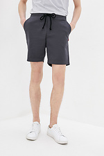 Knee-length straight cotton shorts with drawstrings GEN 8000159 photo №1
