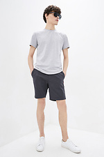 Knee-length straight cotton shorts with drawstrings GEN 8000159 photo №2