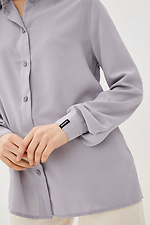 Классическая серая рубашка KAELI на пуговицах с длинными рукавами Garne 3038160 фото №4