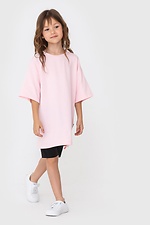 Pink oversized cotton T-shirt for children Garne 7770160 photo №2