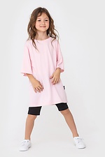 Pink oversized cotton T-shirt for children Garne 7770160 photo №3