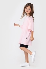 Pink oversized cotton T-shirt for children Garne 7770160 photo №4