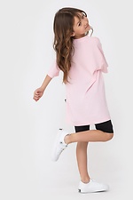 Pink oversized cotton T-shirt for children Garne 7770160 photo №5