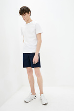 Knee-length straight cotton shorts with drawstrings GEN 8000160 photo №2