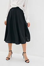 Клешная черная юбка DAIRE длиной ниже колен Garne 3038161 фото №1