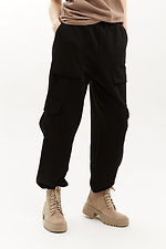 Трикотажные штаны джоггеры GRET с большими карманами и манжетами Garne 3040161 фото №1
