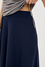 Клешная синяя юбка DAIRE длиной ниже колен Garne 3038162 фото №4